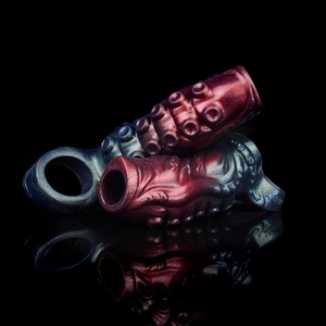NNSX Hollow Tentacle <b>Dildo</b> Silicone Penis Sleeve Cock Enlargement Penis Cover Cock Attachment Reusable Condom Dick Sleeve - Product Image 5