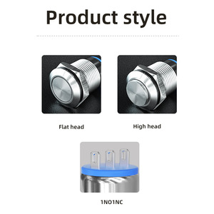 10 mét cao đầu tròn kim loại push <span class=keywords><strong>button</strong></span> chuyển thường mở thường đóng nút tự khóa cho sử dụng chuông cửa cuộc gọi - Product Image 4
