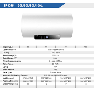 <span class=keywords><strong>Chauffe</strong></span>-<span class=keywords><strong>eau</strong></span> électrique à écran tactile haute qualité et économe en énergie, 50L, <span class=keywords><strong>80L</strong></span>, 100L, pour salle <span class=keywords><strong>de</strong></span> bain, maison, hôtel - Product Image 3