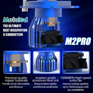 गर्म बिक्री मोटल्ड m2प्रो हेडलाइट हेडलैंप प्रोजेक्टर हेडलाइट फ्लैश 80w 10000lm - Product Image 5