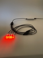 Kit de 4 projecteurs à fibre optique nouvelle génération pour éclairage LED à fibre optique pour décoration intérieure de voiture Starlight