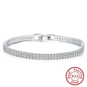 Joyería Fina, Pulsera <span class=keywords><strong>de</strong></span> Plata 925, Cadena para Joyería, Pulsera Ajustable Cubana para Hombre, Pulsera Personalizada para Mujer - Product Image 1
