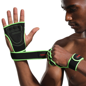 Boton Fitness <b>Gloves</b> Neoprene Black Green Sm Lxl <b>Weight</b> Lifting <b>Training</b> Equipment Men Palm Protection - Product Image 2