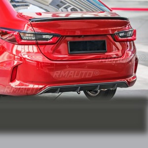 สปอยเลอร์กันชนหลังรถยนต์ ฝาครอบป้องกันกันชน ชุดแต่งสำหรับ Honda City Sedan 2020-2022 อุปกรณ์ตกแต่งรถยนต์ - Product Image 6