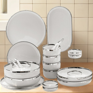 <span class=keywords><strong>Vaisselle</strong></span> multicolore Ensemble de <span class=keywords><strong>vaisselle</strong></span> de luxe en porcelaine osseuse <span class=keywords><strong>Design</strong></span> personnalisé Porcelaine pour restaurants Bol Plats Assiettes <span class=keywords><strong>Service</strong></span> de table - Product Image 2