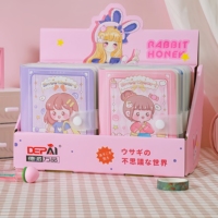Lot de 50 cahiers à couverture PVC avec bouton-pression, 10 motifs de dessins animés variés, 80 g/m², 120 feuilles lignées, papeterie scolaire Kawaii, vente en gros
