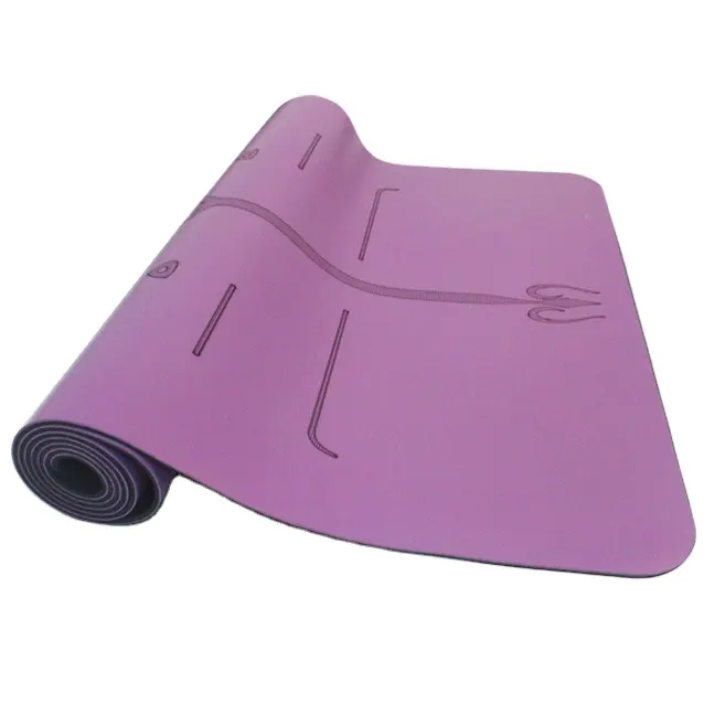 Nhãn hiệu riêng ndoor tập thể dục phòng tập thể dục cao su Yoga Mat tùy chỉnh tái chế tập luyện yoga thảm liên kết dòng