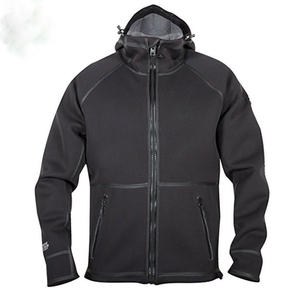 Chaqueta Typhoon para Hombre, Sudadera con Capucha de Neopreno, Interior Forrado de Felpa, Cortavientos, Impermeable, Sudadera Técnica Negra - Product Image 4