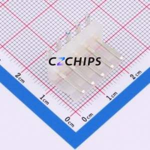 3.96-5AW Wire-to-Board Pin Header Bent Lead Through Hole,P=3.96mm Connector 1x5P 3.96mm Right Angle Insert 5P - Product Image 1