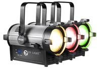 350W LED Focus Zoom Fresnel Spotlight Kontrol DMX512 2700-6500K CCT Putih/Putih Hangat CRI Tinggi 96 untuk Pencahayaan Studio Video Panggung