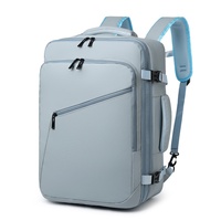 Sac à dos pour ordinateur portable grande capacité, étanche, multifonction, avec fermeture éclair, pour unisexe, affaires, voyages, étudiants, en polyester Oxford