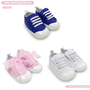 <span class=keywords><strong>Scarpe</strong></span> Alte Personalizzate per Neonati e Bambini, Suola in PU Tinta Unita, Prime <span class=keywords><strong>Scarpe</strong></span> da Passeggio, <span class=keywords><strong>Scarpe</strong></span> Casual in Tela per Primavera e Autunno - Product Image 1