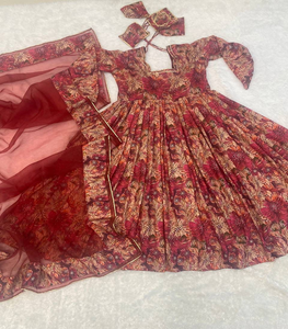 Sari Anarkali de rayón pesado elegante para adultos, ropa de fiesta de boda de estilo indio largo, proveedor mayorista para fiestas de bodas - Product Image 2