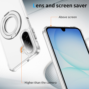 Coque de téléphone hybride 2 en 1 TPU <span class=keywords><strong>PC</strong></span> ultra résistante avec anneau magnétique 360° et protection intégrale pour Samsung Galaxy A17 5G - Product Image 6