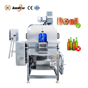 Laveuse industrielle de conteneurs vides, de bouteilles, de pots et de canettes, à tunnel, pour lavage interne et externe, certifiée CE - Product Image 1