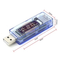 Probador de prueba de potencia móvil de capacidad de alimentación USB Medidor de voltaje y corriente USB Probador de capacidad de batería Medidores de corriente de voltaje