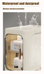 Bagno bianco stretto sottile bagno vanità bagno armadietto multistrato bagno plastica PP portaoggetti armadietto stretto - Product Image 5