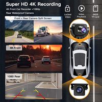 CARABC 9 pouces sans fil Android Auto apple Carpaly 9 pouces écran universel Portable voiture Dashcam Radio stéréo lecteur Dvd
