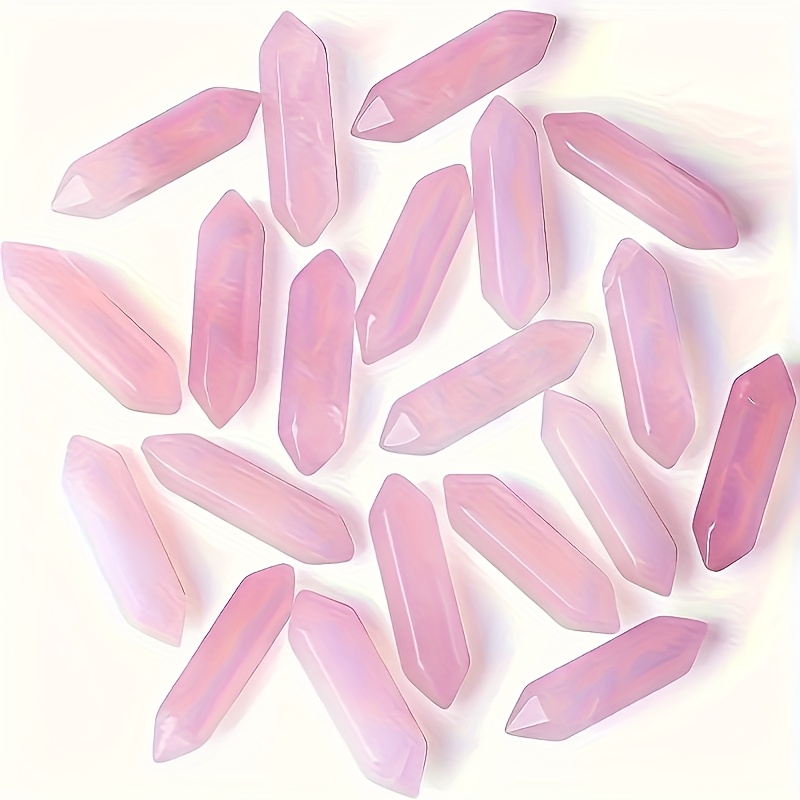 Tour à double pointe en quartz rose