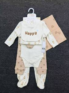 <span class=keywords><strong>Set</strong></span> Romper Bayi Baru Lahir Motif Lucu, <span class=keywords><strong>Set</strong></span> Kartun dan Lucu untuk Bayi, 7 Potong <span class=keywords><strong>Set</strong></span> Katun - Product Image 5