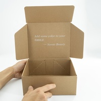 Petite boîte en carton marron pliable la plus vendue avec carton ondulé biodégradable taille personnalisée pour cadeau et artisanat