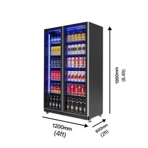 Nevera Comercial <span class=keywords><strong>de</strong></span> Acero Inoxidable <span class=keywords><strong>de</strong></span> Doble Puerta YuYang a <span class=keywords><strong>Precio</strong></span> Ultrabajo, Equipada con Iluminación LED Fría. - Product Image 2