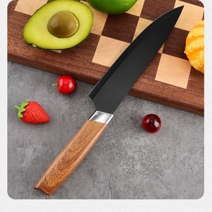 Kitchen <b>Knife</b> <b>Set</b> Stainless Steel Chef <b>Knife</b> Non Stick Coating <b>Sharp</b> <b>Knives</b> <b>Set</b> with Wood Grain Plastic Handle - Product Image 2