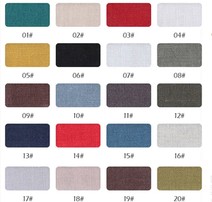 कम मोक सस्ते मुफ्त नमूना बुने पर्यावरण के अनुकूल सादे 150gsm नरम सफेद 100% लिनन कपास मिश्रण कपड़े लड़कियों और लड़कों के परिधान के लिए कपड़े - Product Image 5