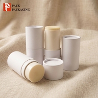 Envase Cosmético de Cartón Kraft Biodegradable de 50g 75g con Tubo de Papel Retráctil Personalizado OEM para Polvo Suelto, Crema Facial y Perfume