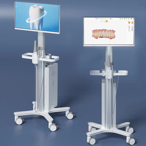 베스트셀러 올인원 치과 구강 스캐너 카트 모바일 4 사일런트 브레이크 휠 병원용 터치 스크린 컴퓨터 UPS-Likaymo - Product Image 1