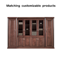 Table d'appoint de bureau de direction en bois d'acajou, finition premium, pour poste de travail de direction, extensible, contemporaine, de notre usine de meubles.