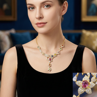 Bijoux fins en argent sterling 925 personnalisés de luxe avec saphir naturel fantaisie coloré, cadeau pour femme pour les banquets et les mariages