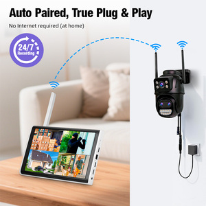 Сетевой видеорегистратор KERUI WIFI для камер видеонаблюдения, 8-канальный NVR с 10,1-дюймовым ЖК-экраном, система видеонаблюдения с поддержкой SD-карт и HDD - Product Image 3