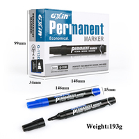 Gxin G-113D Haute qualité OEM/ODM Fournisseur marqueur permanent étanche Longue durée de vie économique marqueur permanent d'alcool