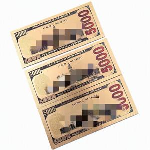 Billete Conmemorativo de 5000 Dólares del 45º Presidente, con Lámina Dorada, Tarjeta de Billete Federal, Regalo Coleccionable del Salón de la Independencia - Product Image 3