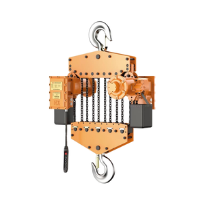 Orangefarbener Elektrischer Kettenzug mit Motorisiertem Laufwerk für Schwerlast - Product Image 3