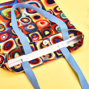 Sac fourre-tout en toile personnalisé avec impression de dessins animés et d'anime, style pliable, logo personnalisé et sac d'expédition inclus - Product Image 4