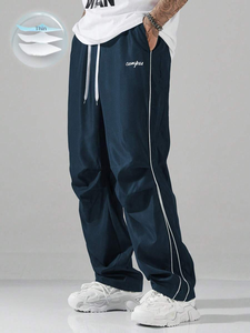 Pantalon tout-en-un imperméable personnalisé pour activités de plein air et de sport, en tissu de coton <span class=keywords><strong>rouge</strong></span>, avec cordon de serrage réglable, respirant et anti-humidité - Product Image 4