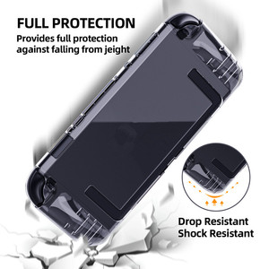 SYYTECH funda protectora <span class=keywords><strong>de</strong></span> cristal para almacenamiento <span class=keywords><strong>de</strong></span> tarjetas <span class=keywords><strong>de</strong></span> juego <span class=keywords><strong>de</strong></span> TPU <span class=keywords><strong>de</strong></span> una pieza para NS <span class=keywords><strong>Nintendo</strong></span> <span class=keywords><strong>Switch</strong></span> 2 V2 consola Shell funda protectora transparente - Product Image 6