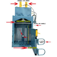 Presse à balles hydraulique pour recyclage de déchets de papier et de carton, avec corps renforcé, compacteur de canettes en aluminium sur mesure pour usine