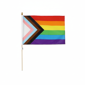 Drapeau Arc-en-ciel personnalisé 40DZ/CS, 480 pièces, 12x18 pouces, impression numérique, nylon/polyester/plastique, avec logo personnalisé - Product Image 2