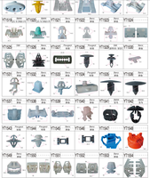Garniture de panneau de porte de voiture automatique pompe d'aile pince en plastique nylon vis rivets clips pour pare-chocs de voiture universel garnitures d'aile retenue