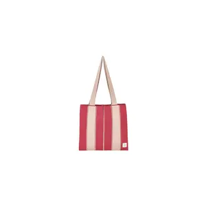 Made In Korea Quality Guarantee Cherry Pink Color Mer Knit Shoulder Bag With Vertical Stripe For Women by Lotte Duty Free