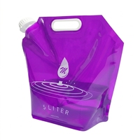 Sachet Doypack personnalisé 2L 3L 5L avec bec verseur et buse d'aspiration pour lessive, impression par gravure