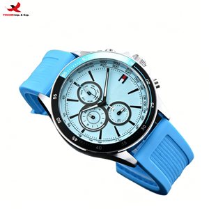 Reloj de Pulsera de Cuarzo Clásico para Hombre con Correa de Silicona, Venta al Por Mayor OEM, Reloj de Moda Clásico GZ RTS, Pedidos Mixtos al Por Mayor - Product Image 1