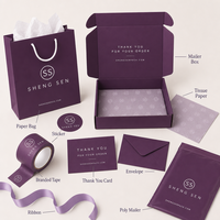 Boîtes d'emballage violettes personnalisées, boîtes d'expédition de vêtements sur mesure, boîtes d'emballage pour vêtements, boîtes d'expédition pour le commerce électronique