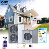 R290 Commercial DC Inverter Air Source Pompe À Chaleur Haute Efficacité À Faible Bruit pour Maison DHW Chauffage et Refroidissement avec WiFi