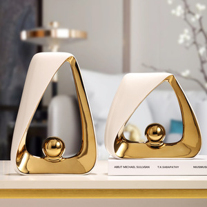 Trang Trí Nội Thất Gốm <span class=keywords><strong>Chrome</strong></span> Điểm Nhấn Nội Thất Hiện Đại Bắc Âu Phòng Khách Vàng Bảng Trang Trí Nội Thất Khác Trang Trí Nội Thất Sang Trọng Cho Nhà - Product Image 2