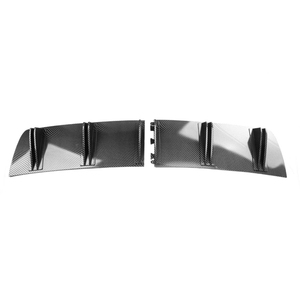 Diffuseur de pare-chocs arrière universel pour voiture, en ABS, style aileron double, style aileron de requin, profilé, anti-collision 2 en 1 - Product Image 4