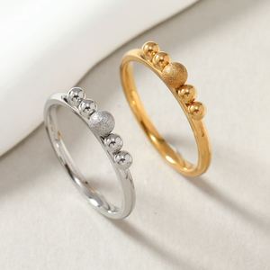 <span class=keywords><strong>Ofertas</strong></span> de Cyber <span class=keywords><strong>Monday</strong></span> al por mayor con descuento para influencers de redes sociales: Anillos de acero con engaste de puntas y acabado PVD arcoíris para mayoristas - Product Image 2